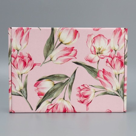 Gift folding box, packaging, "flowers", 30.7 x 22 x 9.5 cm-2