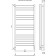 Terminus heated towel rail "Sicily" P15, 500x1300mm, Sensor Quick Touch, Chrome