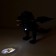 The dragon is radio -controlled, breathes steam, light and sound effects, works from batteries
