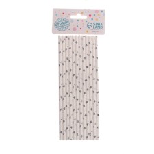 A stinks cocktail tube, set of 12 pcs., Silver color