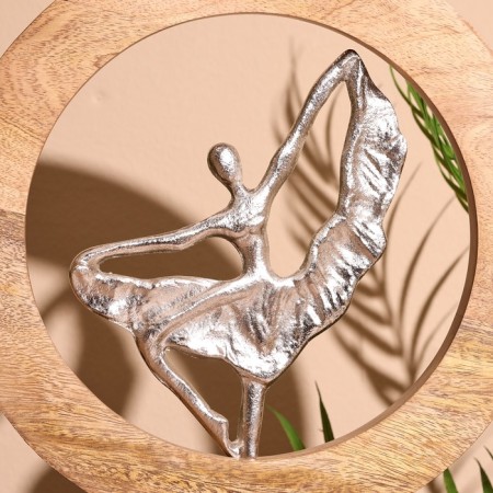 Interior souvenir in the wooden ring "Dancer" 30x8x33 cm-2