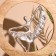Interior souvenir in the wooden ring "Dancer" 30x8x33 cm