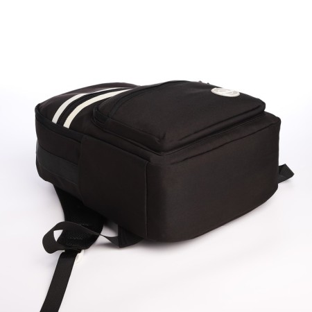 Youth backpack from lightning textiles, 5 pockets, black color-4
