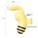A fingerprint vibrator with a vacuum-wave stimulator, 15 modes, ABS, silicone, yellow