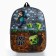 Children's backpack with pixel world pocket, 30 x 25 cm