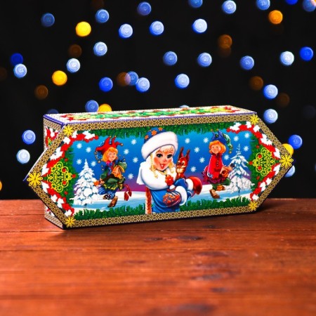 Gift box "Santa Claus and Snow Maiden" 20 x 10 x 6 cm