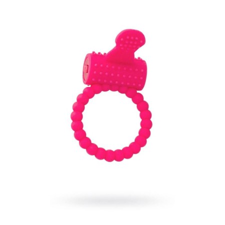 Erective ring on the penis Toyfa A-Toys, silicone, pink color, d = 3.5 cm