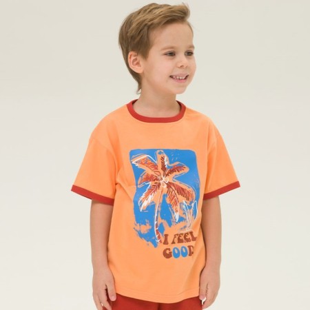 T -shirt for boys, height 110 cm, orange color