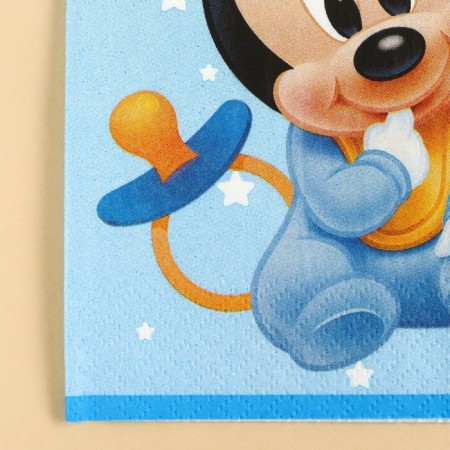 Paper napkins, 33x33 cm, 20 pieces, 3 strata, Mickey Mouse-4