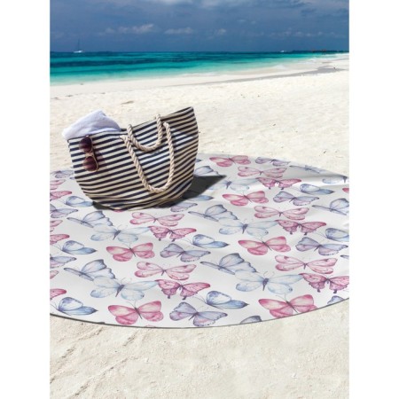 Pareo and beach rug "Lightness of flight", d = 150 cm-2