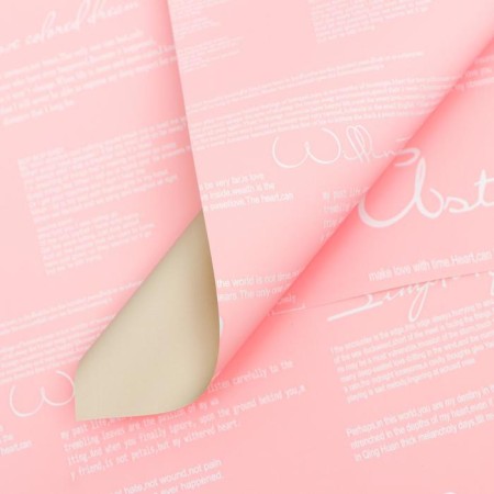 Bilateral film 58 x 58 cm, pink-gray color-1