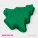 Baking uniform “Christmas tree with a garland”, silicone, 27 × 25 cm, green color