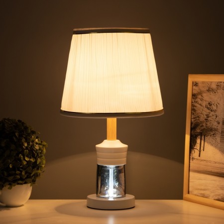 Table lamp "Louise" 1x40W E27 1x5W LED black/smoky 25x25x43cm-1