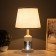 Table lamp "Louise" 1x40W E27 1x5W LED black/smoky 25x25x43cm