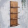 Wooden shelf for 4 bottles, 73x30x12 cm