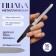 Metal file for nails, 15 cm, in a case, silver/black color