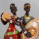 Polystone souvenir "Young couple from Africa" ​​MIX 31.5x8x16 cm