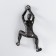 Polystone souvenir "Scaling" black with a golden patina 23.5x11x12.5 cm