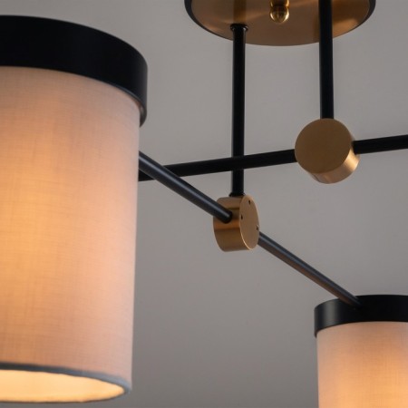 Freya FR5377CL-04B Bogy, 950x950x330 mm ceiling lamp, E14, 4x40W, black color black-8