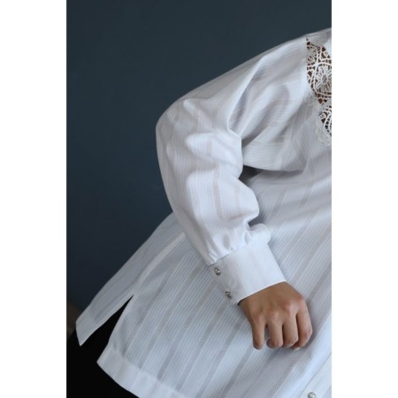 Female shirt, size 48, white color-2