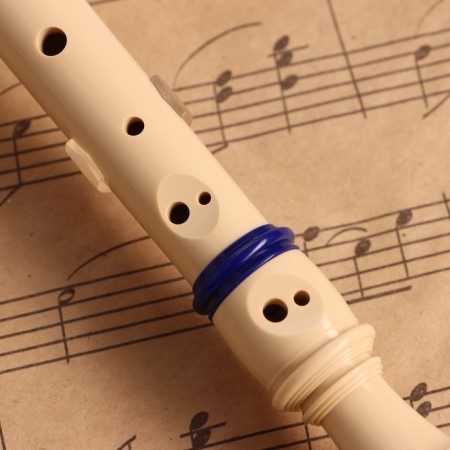 Music Life Blockflate, 8 holes, blue cover, ramrod, 30 cm-3