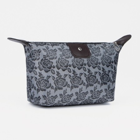 Lightning cosmetic bag, dark gray color