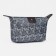 Lightning cosmetic bag, dark gray color