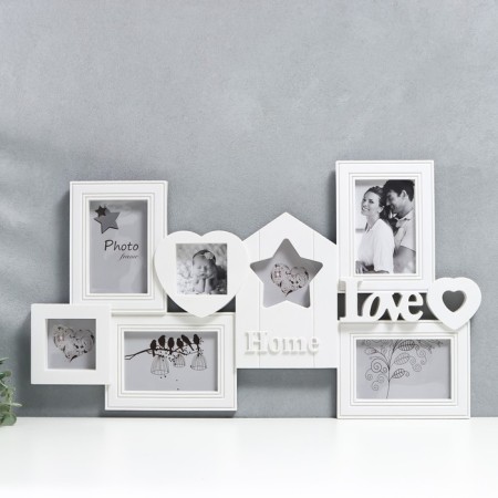 Multipher Plastic "Home & Love" in 7 photos, col. White (plastic screen)