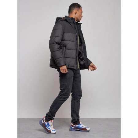 Sports male winter, size 58, black color-2