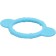 Silicone “Circle” reject, blue color, hep, button