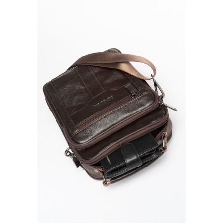 Bag Cross-Body Men, genuine leather de-gosa brown, 17x9x23 cm-3