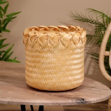 Wicker basket, from bamboo 20x20x25 cm