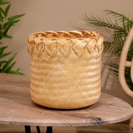 Wicker basket, from bamboo 20x20x25 cm