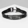 Male “Wing” bracelet, brown color with black silver, 21 cm