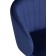 Computer chair Plastic/velor, black/blue 59x60x78 cm