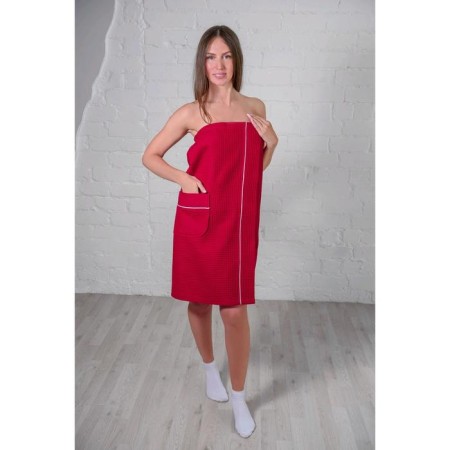 Pareo female, burgundy color, waffle leaf