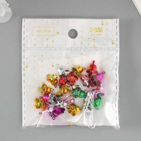 Set of decor for creativity Metal "Bells-Mini Bright" d = 0.8 cm set 25 pcs-5