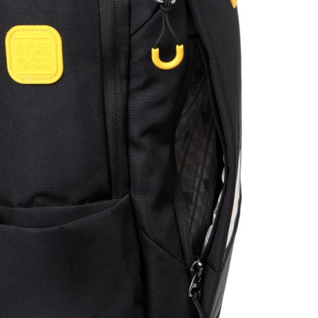 Youth backpack 45 x 31 x 12 cm, ergonomic back, Across M-4, black/yellow M-4-1-10