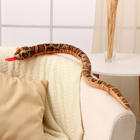 Soft toy "Snake", 80 cm, dark spots-1