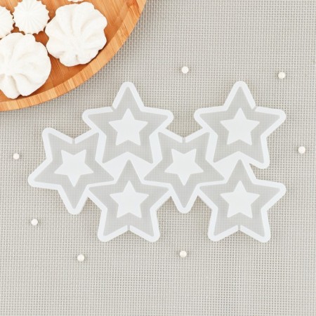 Silicone Mold for candy and chocolate "Stars", the color is transparent-1