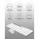 Keyboard + Mouse A4Tech FSTYLER FB2535C CLAV: White/Gray Mouse: White/Gray USB Wireless 103388