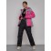 Ski jacket female winter, size 42, pink color