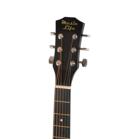 Set of guitarist premium, black: acoustic guitar, capodaster, strings-1