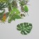 Stickers for creativity PLC PVC "Green Leaves" set 60 pcs 10x14 cm