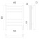 Terminus heated towel rail "Aurora" P6, 450x600 mm, Dimmer, Black Muars