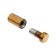 Remote holder for plates, 12x25 mm, color gold, set 10 pcs.