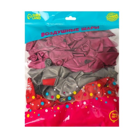 Shar Latex 12 ““ Recognition of Love ”, pastel mix, set of 100 pcs.-1