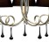 Suspended chandelier Mantra Paola, E14, 5x20W, 532 mm, matte silver color