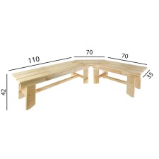 Corner bench