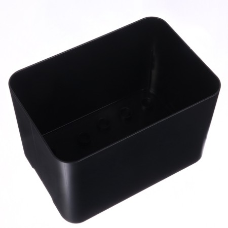 Umbrella stand, plastic, 6 round, 4 square departments, 18 × 18 × 26.5 cm, black-7